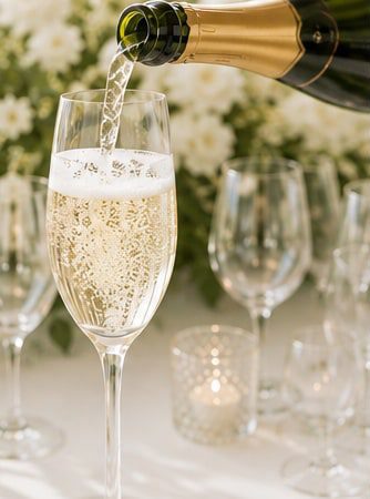 Champagne pour un toast de célébration